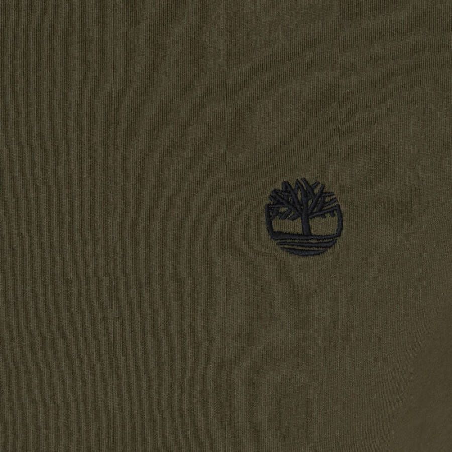 Timberland T-shirt met logo donkergroen