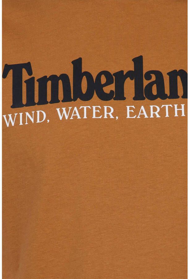 Timberland T-shirt met logo geel