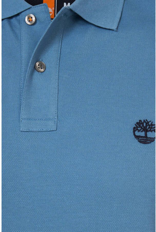 Timberland T-shirt van biologisch katoen blauw