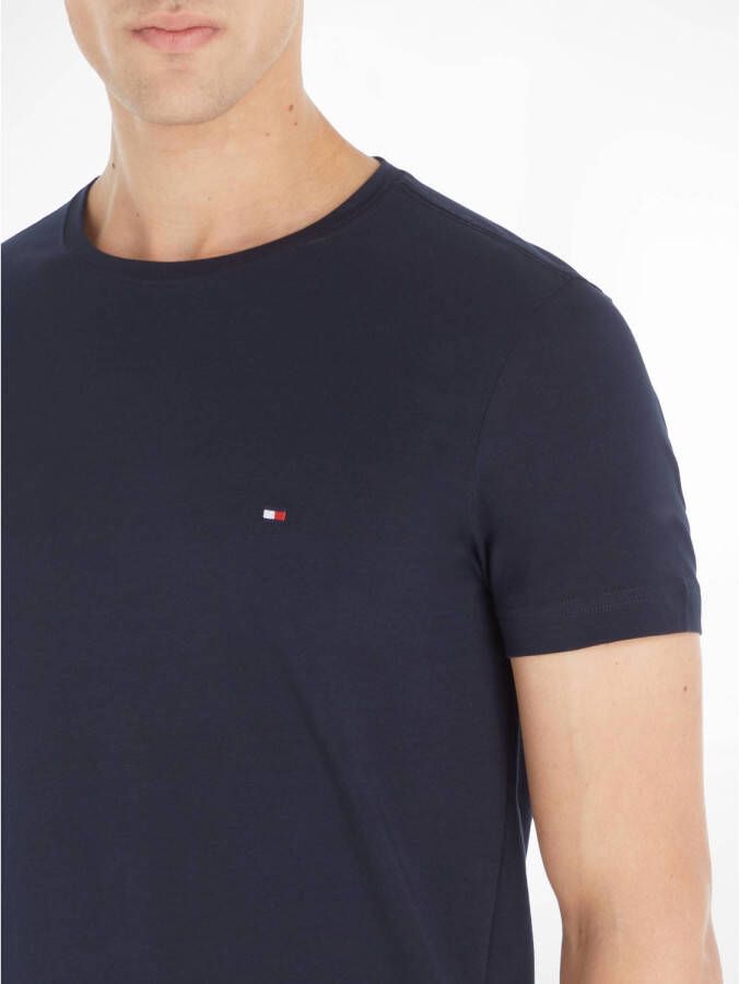 Tommy Hilfiger slim fit T-shirt met logo desert sky
