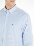 Tommy Hilfiger gestreept regular fit overhemd CORE 1985 FLEX met biologisch katoen copenhagen blue white - Thumbnail 4