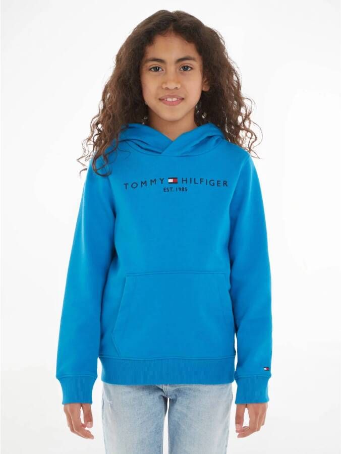 Tommy Hilfiger hoodie U ESSENTIAL met logo hardblauw