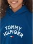 Tommy Hilfiger hoodie met logo indigo blauw Sweater Meisjes Sweat (duurzaam) Capuchon 140 - Thumbnail 2