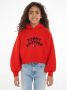 Tommy Hilfiger hoodie met logo felrood Sweater Meisjes Sweat (duurzaam) Capuchon 140 - Thumbnail 3