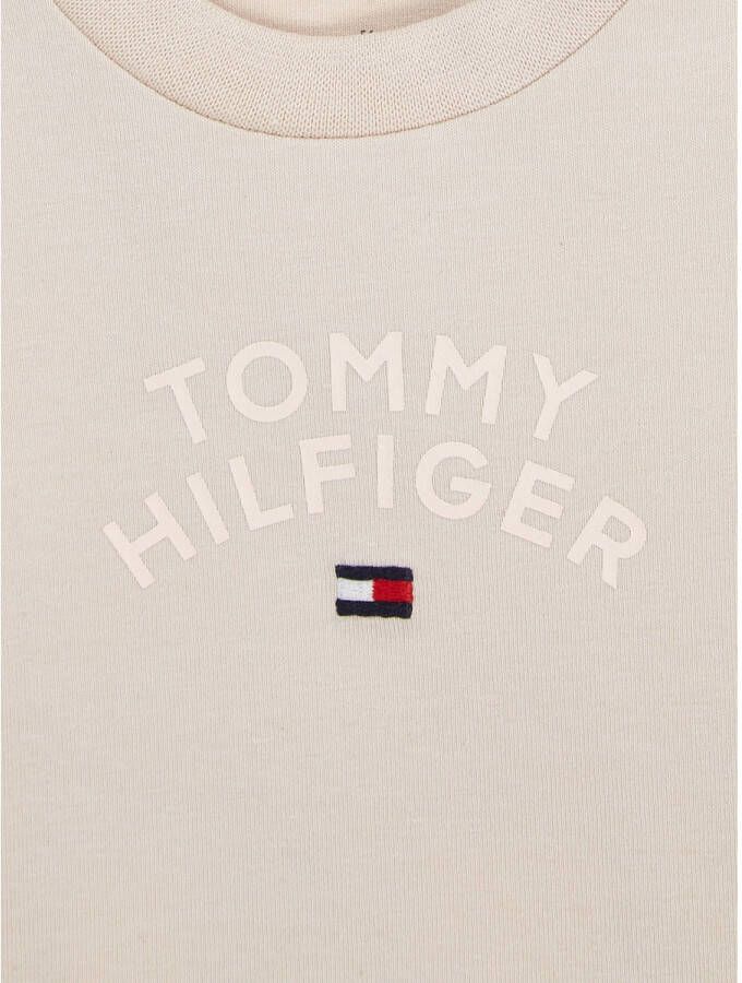 Tommy Hilfiger baby longsleeve met logo crème