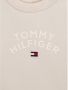 Tommy Hilfiger baby longsleeve met logo crème Ecru Jongens Stretchkatoen Ronde hals 68 - Thumbnail 2