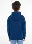 Tommy Hilfiger sweater met logo indigo blauw Jongens Sweat (duurzaam) Capuchon 110 - Thumbnail 3