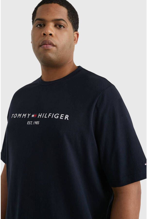 Tommy Hilfiger Big & Tall T-shirt Plus Size met logo desert sky