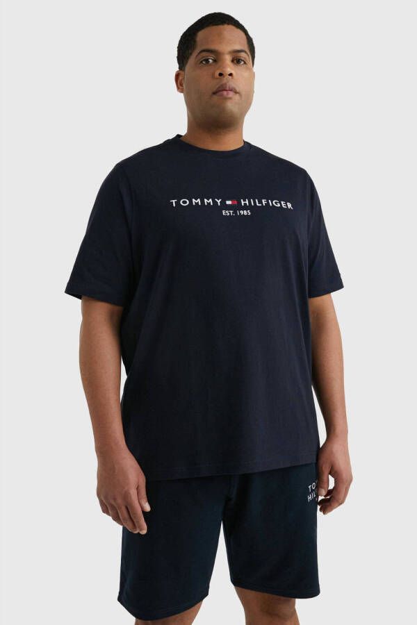 Tommy Hilfiger Big & Tall T-shirt Plus Size met logo desert sky