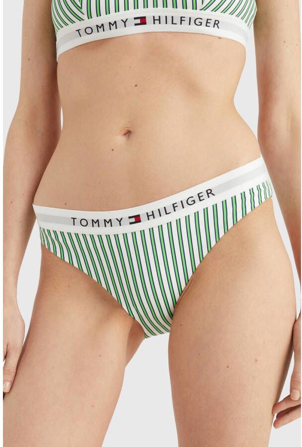 Tommy Hilfiger bikinibroekje groen wit