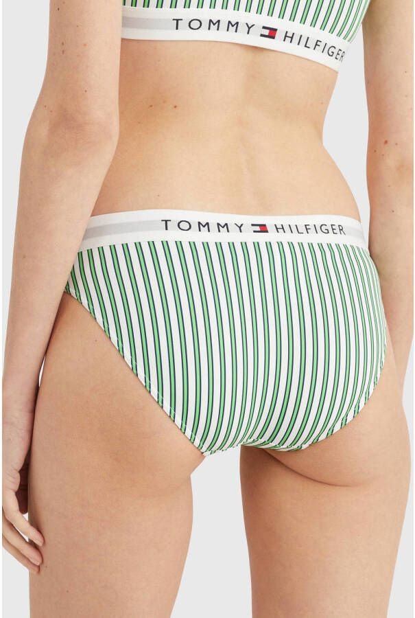 Tommy Hilfiger bikinibroekje groen wit