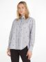 Tommy Hilfiger blouse met all over print lichtblauw - Thumbnail 2