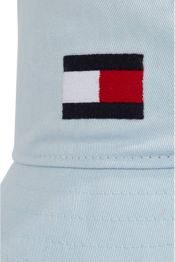 Tommy Hilfiger bucket hat met logo lichtblauw