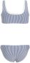 Tommy Hilfiger crop bikini donkerblauw wit Meisjes Gerecycled polyester (duurzaam) 140 152 - Thumbnail 2