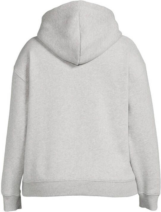 Tommy Hilfiger Curve hoodie met logo grijs