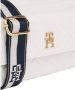 Tommy Hilfiger Witte Schoudertas Iconic Tommy Camera Bag Mono - Thumbnail 8