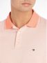 Tommy Hilfiger gemêleerde slim fit polo MOULINE TIPPED met contrastbies weathered white peach dusk - Thumbnail 3