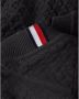 Tommy Hilfiger Donkergrijze Trui Exaggerated Structure Crew Neck - Thumbnail 8