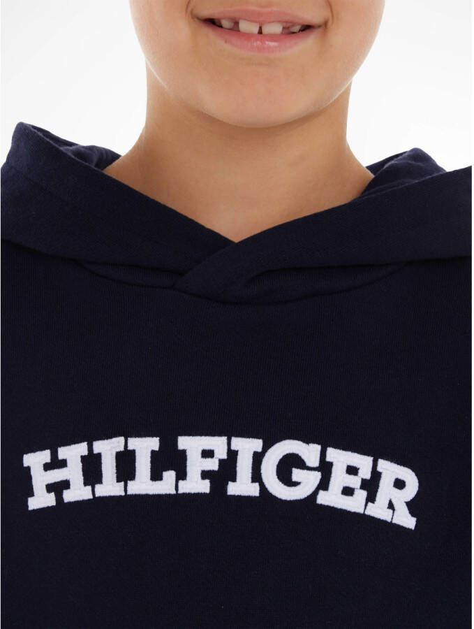 Tommy Hilfiger hoodie HILFIGER ARCHED met logo diep donkerblauw