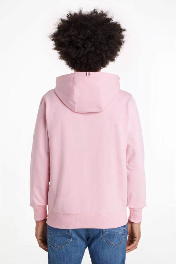 Tommy Hilfiger hoodie met biologisch katoen tol classic pink