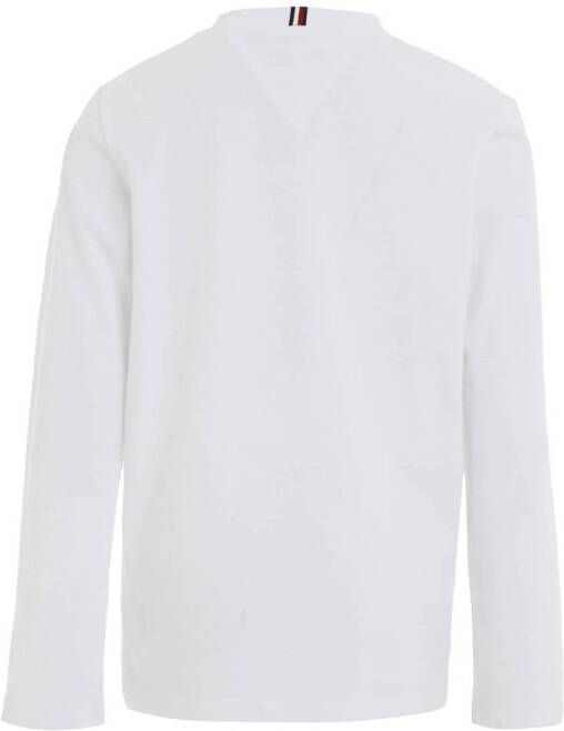 Tommy Hilfiger longsleeve van biologisch katoen wit