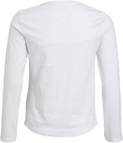 Tommy Hilfiger longsleeve van katoen wit