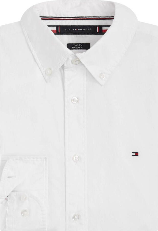 Tommy Hilfiger regular fit overhemd met biologisch katoen white