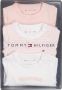 Tommy Hilfiger giftbox romper- set van 3 roze wit Meisjes Stretchkatoen Ronde hals 56 - Thumbnail 2