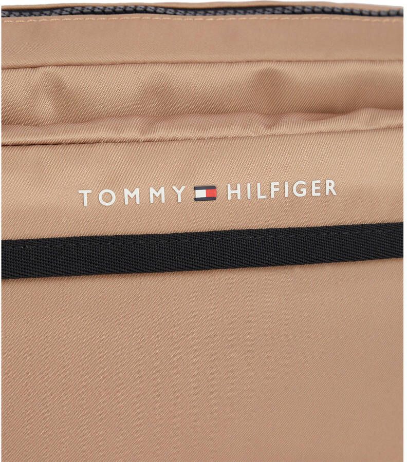 Tommy Hilfiger schoudertas met logo Skyline beige