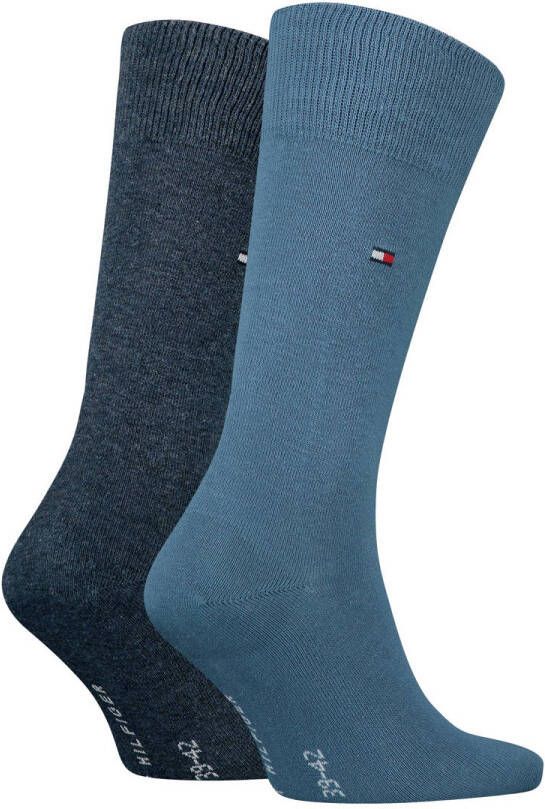Tommy Hilfiger sokken met logo set van 2 blauw multi
