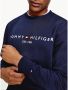 Tommy Hilfiger Tommy Logo Sweater Donkerblauw Mw0Mw11596 DW5 Blauw Heren - Thumbnail 8