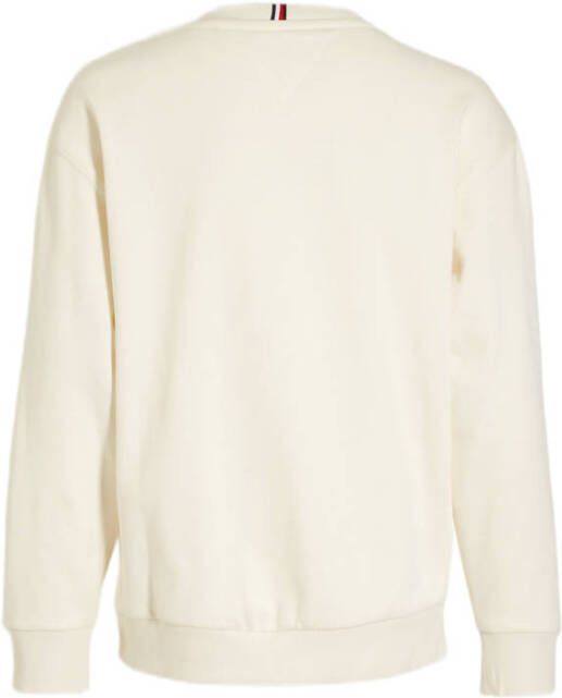 Tommy Hilfiger sweater met logo ivoor