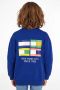 Tommy Hilfiger sweater MULTI FLAG SWEATSHIRT met backprint hardblauw Backprint 116 - Thumbnail 2