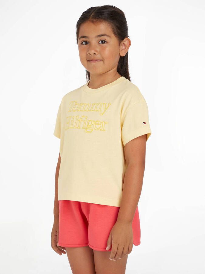 Tommy Hilfiger T-shirt met logo geel
