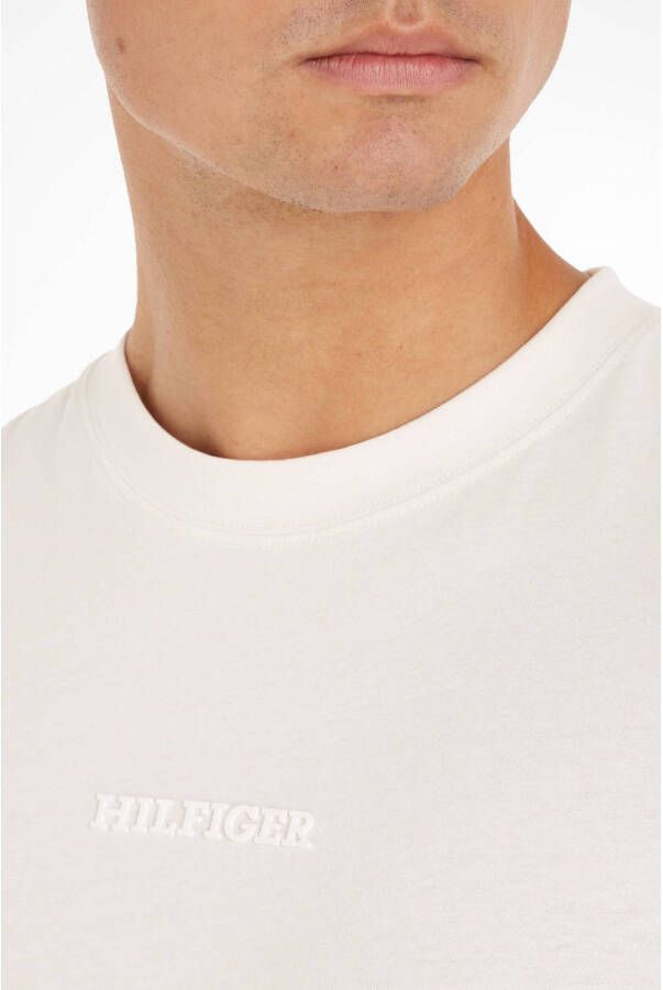 Tommy Hilfiger T-shirt MONOTYPE met logo weathered white