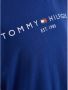Tommy Hilfiger T-shirt U ESSENTIAL met logo hardblauw Katoen Ronde hals 104 - Thumbnail 3