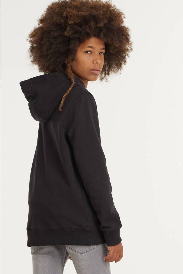 Tommy Hilfiger unisex hoodie met logo zwart