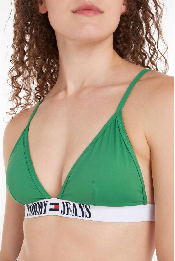Tommy Hilfiger voorgevormde triangel bikinitop groen