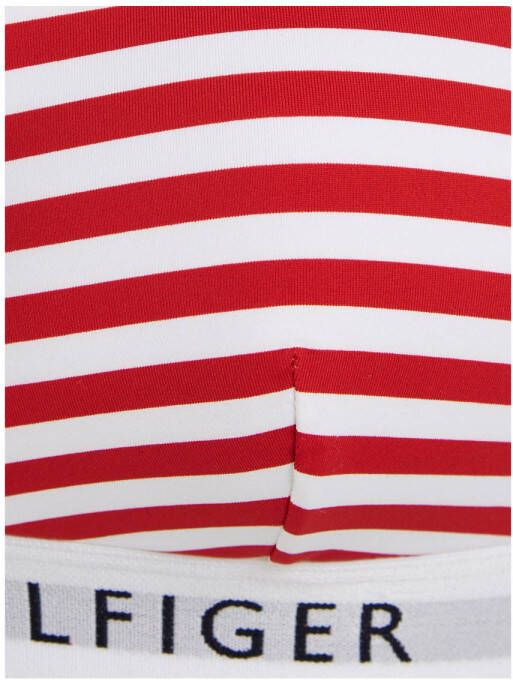 Tommy Hilfiger voorgevormde triangel bikinitop rood wit