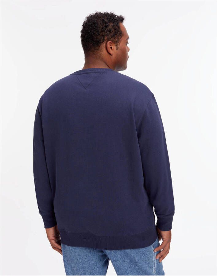 Tommy Jeans Big & Tall sweater met logo c87 twilight navy