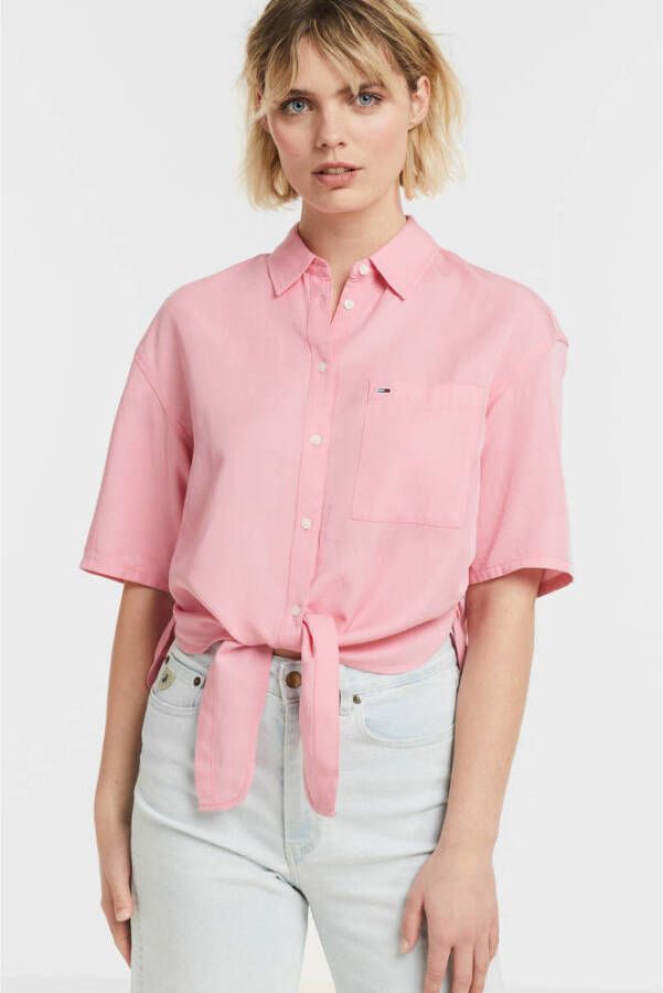 Tommy Jeans blouse roze