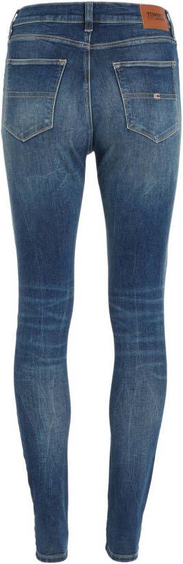 Tommy Jeans high waist skinny jeans dark blue denim