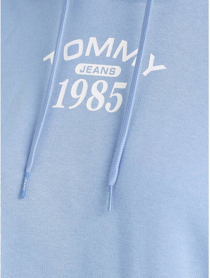 Tommy Jeans hoodie met logo blauw