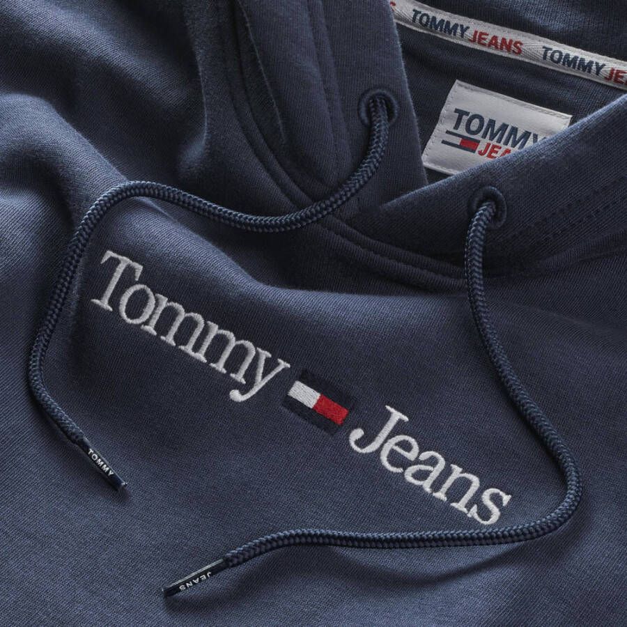 Tommy Jeans hoodie met logo twilight navy