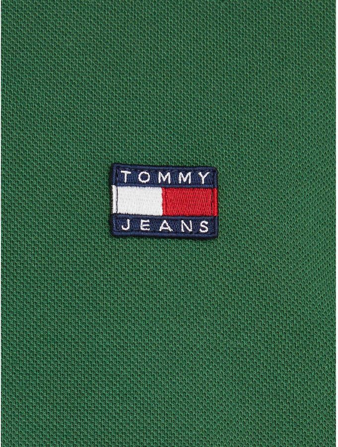 Tommy Jeans polo met logo collegiate green