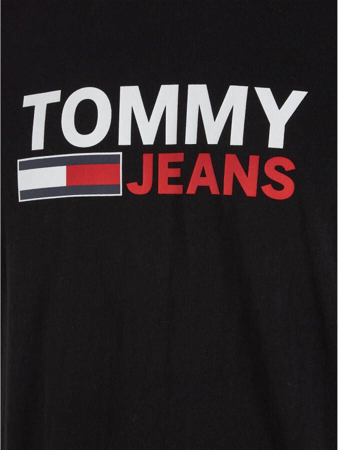Tommy Jeans regular fit T-shirt met logo black
