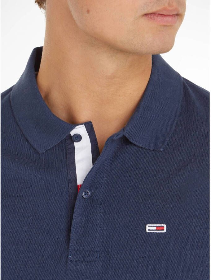 Tommy Jeans slim fit polo met logo Twilight navy