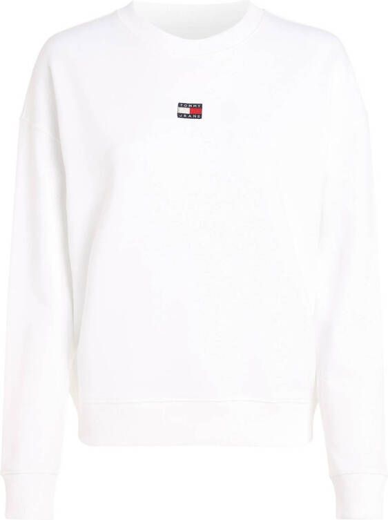 Tommy Jeans sweater met logo wit