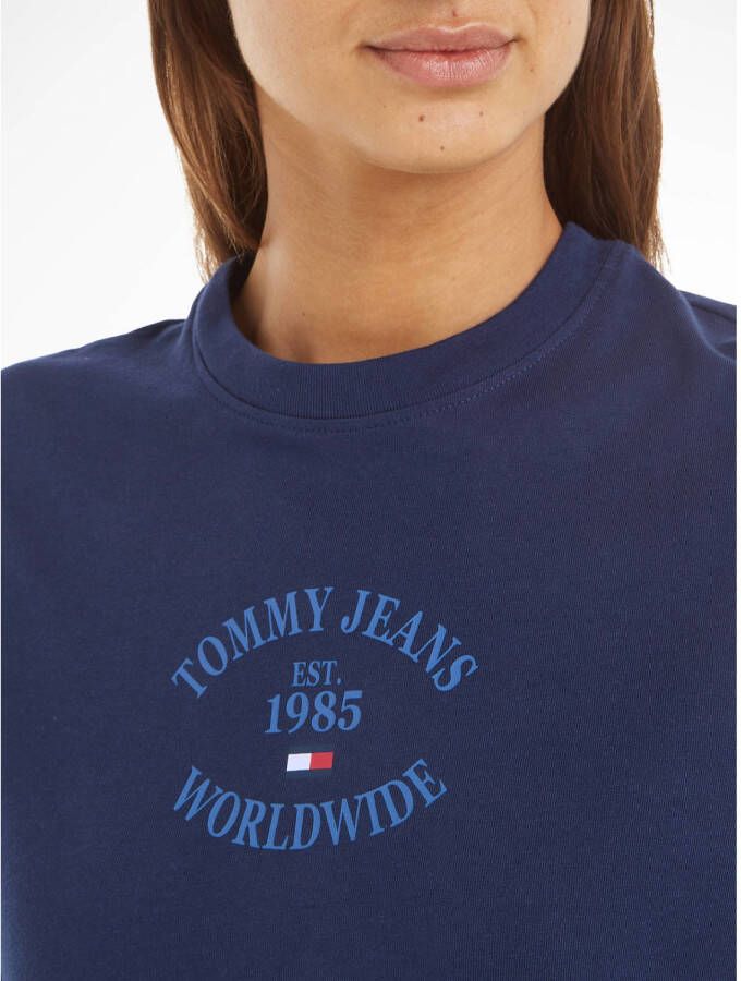 Tommy Jeans T-shirt met logo blauw