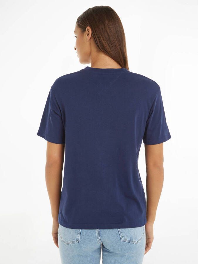 Tommy Jeans T-shirt met logo blauw